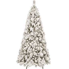 4ft PVC Hard Needle Mixed Flocked Tree (Option: 4feet PVC hard flannel tree)